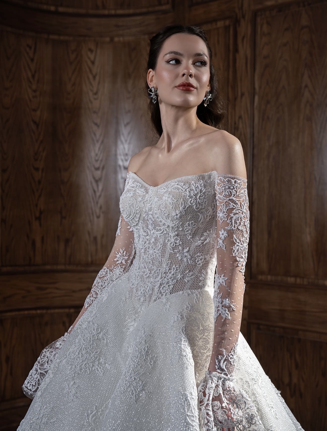 Off-Shoulder Ball Gown Wedding Dress off-shoulder ball gown wedding dress