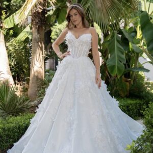 Geneva: Off-Shoulder Ball Gown Wedding Dress