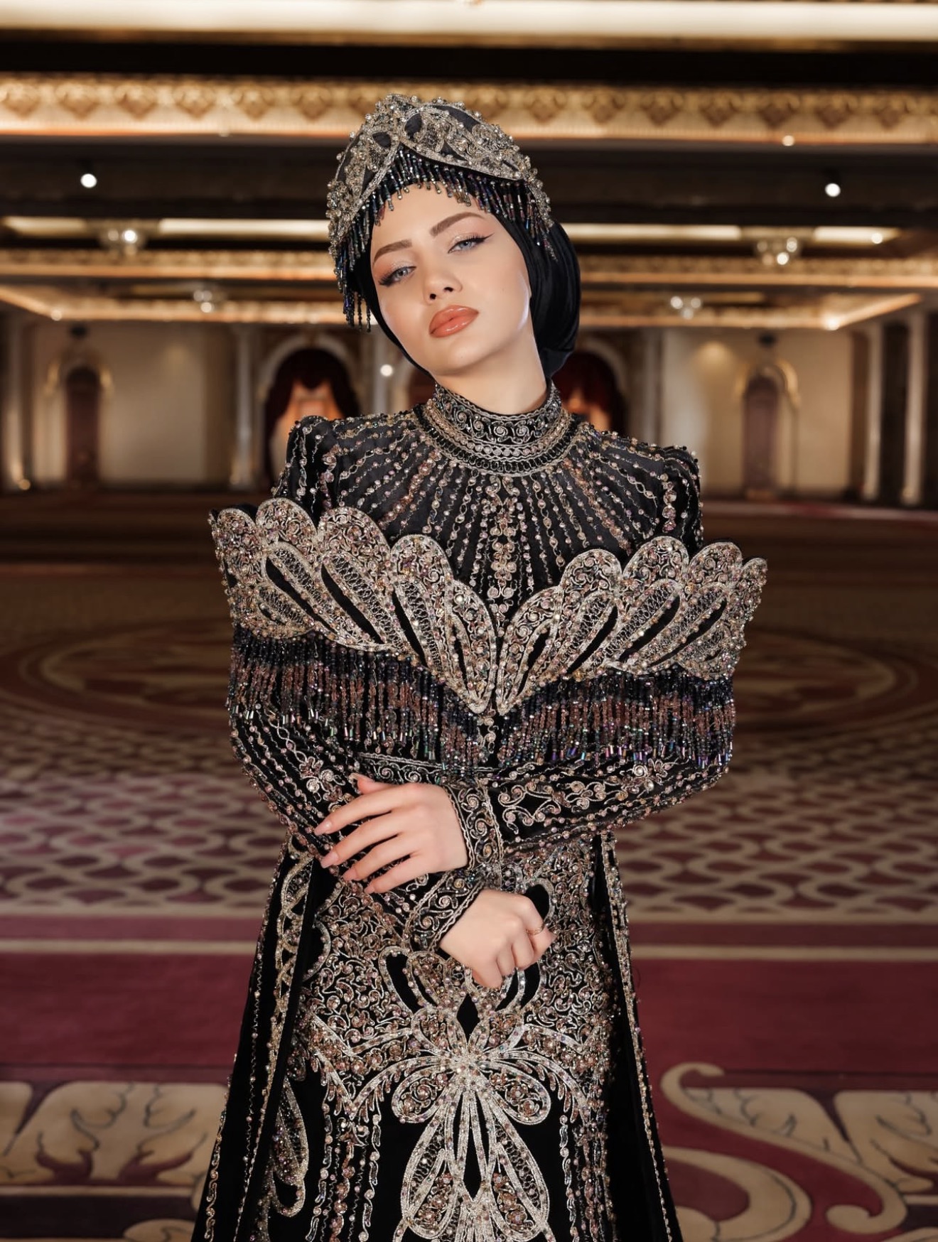 Nera Sultan - Black Ottoman Henna Dress Nera Sultan - Black Ottoman Henna Dress