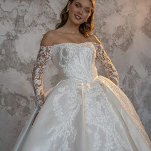 Siena: Satin Ball Gown Wedding Dress