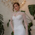 Celestial Lace High-Neck Bridal Gown (5)